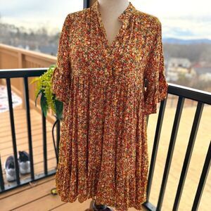 EASEL SUNFLOWER DRESS NWT
